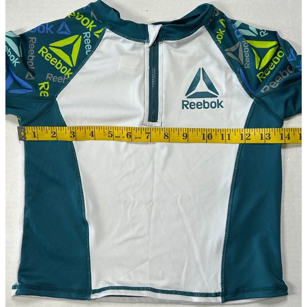 Reebok‎ Kids 5T Swimsuit Set Long Sleeve Rash Guard & Swim Trunks